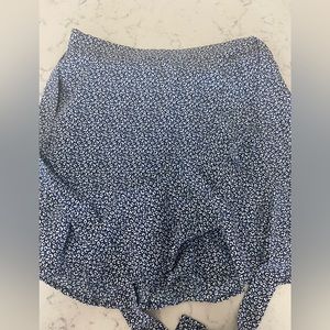 Blue and white skirt